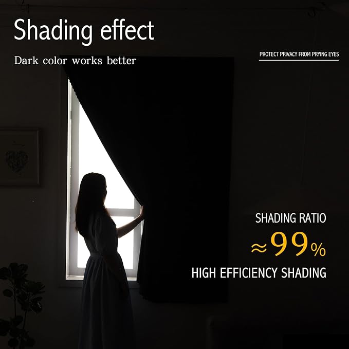 self Adhesive Curtains Portable Blackout Curtain Simple and Easy to Install - Image 3