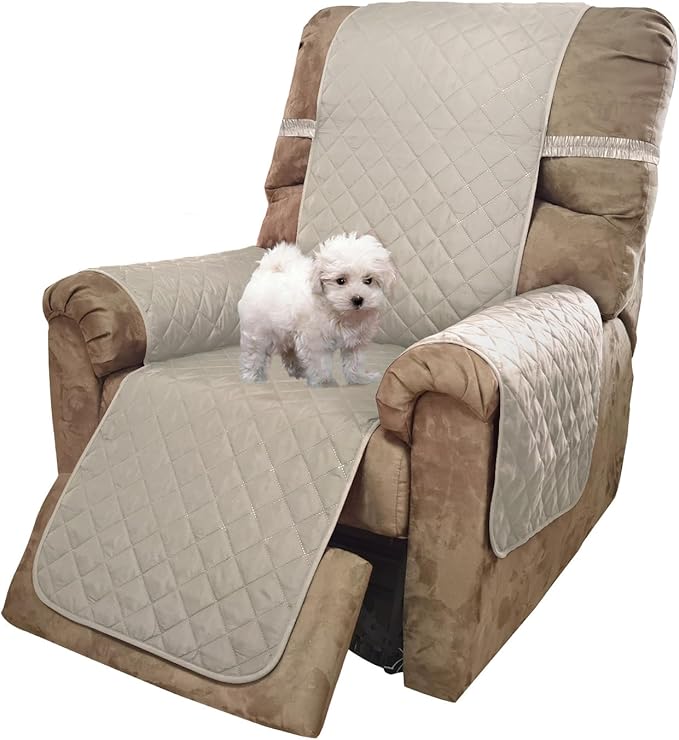 U-NICE HOME Reversible Recliner Chair Covers, Pet Friendly, Elastic Straps by U-NICEHOME