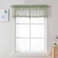 Chyhomenyc Sage Green Sheer Valance by Chyhomenyc