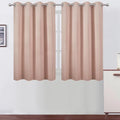 Blush Thermal Blackout Curtains/52 x 45 Inch/Set of 2 Panels Room Darkening by Lemomo