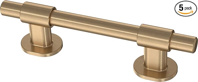 Franklin Brass Adjusta-Pull (5-Pack) Adjustable Drawer Pulls | Fits 1-3/8 to 4 Inch Hole Centers | Champagne Bronze Cabinet Handles| Francisco P44364-CZ-B