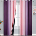 Pink and Purple Ombre Blackout Curtains by ESTELARTEXTILER