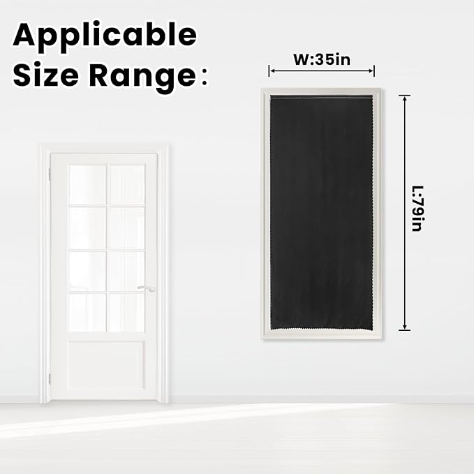 Adhesive Blackout Curtains- Self Stick Shades Window Blinds Curtains No Rod - Image 7