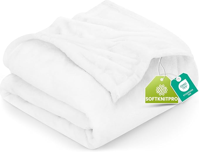Utopia Bedding Ultra Soft Fleece Bed Blanket Queen Size White | Microfiber by UTOPIABEDDING
