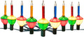 Brightown Christmas Bubble String Lights - 9 Traditional Multicolor Bubble Lights UL Listed for Holiday Christmas Celebrations Lighting, Bubble Light for Tree, Green Wire