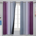 Purple and Grey Ombre Blackout Curtains by ESTELARTEXTILER
