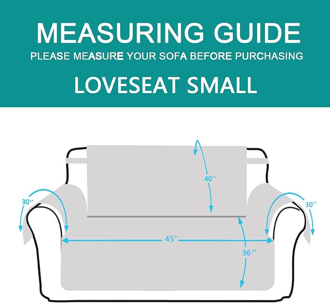 U-NICE HOME Loveseat Sofa Cover - Image 6