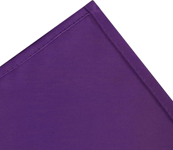 Blackout Curtains 66 x 54 Inch Long Purple Curtains Set of 2 Panels Room - Image 7
