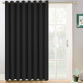 Yakamok Black Room Darkening Curtains 96 inch Sliding Door Drapes | 1 by Yakamok