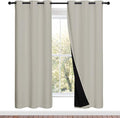 NICETOWN 100% Blackout Window Curtain Panels, Full Light Blocking Drapes by NICETOWN