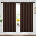 Yakamok Room Darkening Curtains 62x72 inch Long Chocolate Brown-Living Room | 2 by Yakamok