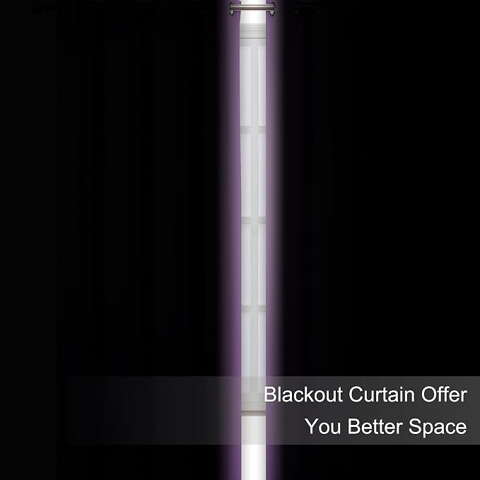 Blackout Curtains 38 x 84 inch/Lavender Curtains Set of 2 Panels/Thermal - Image 3