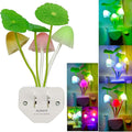 Color Change Led Night Light w/Smart Sensor, Plug-in Night Lights for Kids Adults Cute Mushroom Night Light Lamp Bedroom Home Decor Light Wall Lamps NightLight