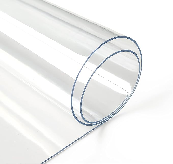 Deep Dream 1.5mm Clear Desk Cover Protector, 46×96 Inch Clear Desk Cover, Clear Desk Mat, Table Cover Tablecloth Protector Rectangle, Table Protector for Dining Room Table