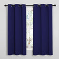 NICETOWN Room Darkening Curtains for Kitchen, Royal Blue, Set of 2, 42 inches Wide by 50 inches Long, Window Treatment Thermal Insulated Solid Grommet Room Darkening Curtains/Drapes for Bedroom