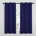 NICETOWN Navy Blue Blackout Curtains 68 inches Length by NICETOWN