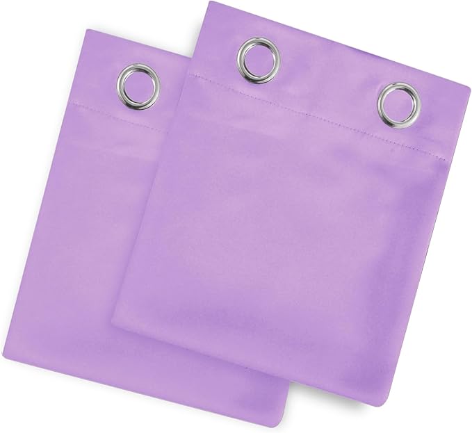 Blackout Curtains 66 x 72 Inch Long Lavender Curtains Set of 2 Panels Room - Image 9