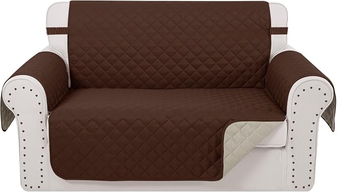Reversible Loveseat Couch Sofa Covers, Friendly Furniture Protector by LuxshareHome