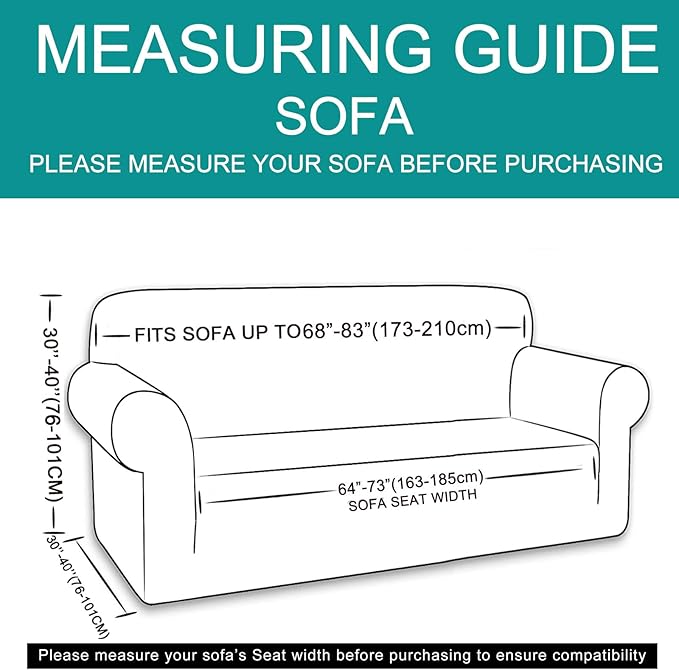 U-NICE HOME Stretch Couch Cover Slipcover - Image 6