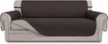 Easy-Going Reversible Couch Cover, 3 Cushion Sofa, Chocolate/Beige | Machine by Easy-Going