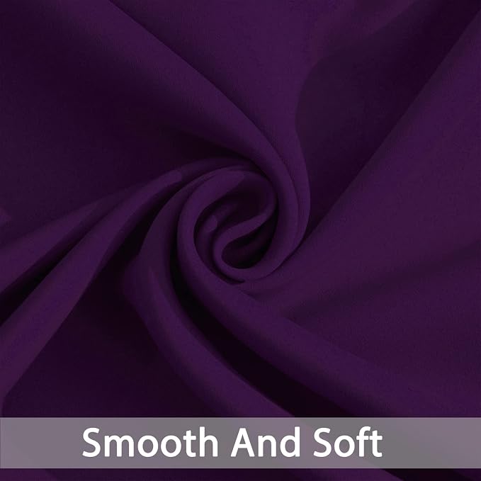 Yakamok Room Darkening Curtains 62x72 inch Length Purple-Living Room | 2 panels - Image 4
