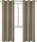 BGment Room Darkening Curtains 84 Inches Long - Grommet Thermal Insulated Drapes Window Treatment Curtains for Bedroom, 2 Panels, 38 x 84 Inch, Cocoa