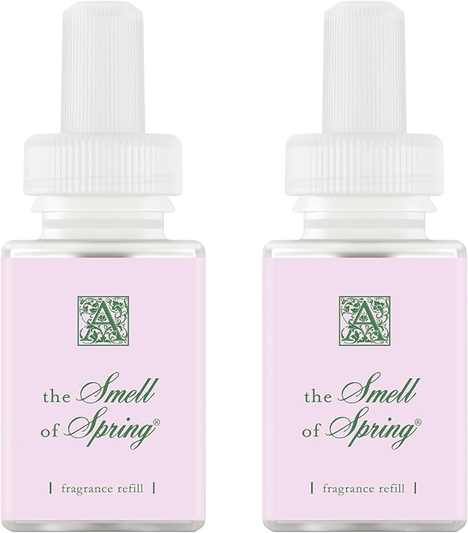 Pura & Aromatique Home Scent Refill - Smart Home Air Diffuser Fragrance - Up to 120-Hours of Luxury Fragrance per Refill - Household Essential - Clean Diffuser - Smell of Spring - 2 Pack