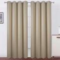 Blackout Curtains 52 x 120 Inch Long Beige Curtains Set of 2 Panels Room by Lemomo