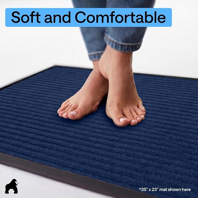 GORILLA GRIP Waterproof Traffic Guard Door Mat, Indoor Outdoor Heavy Duty - Image 8