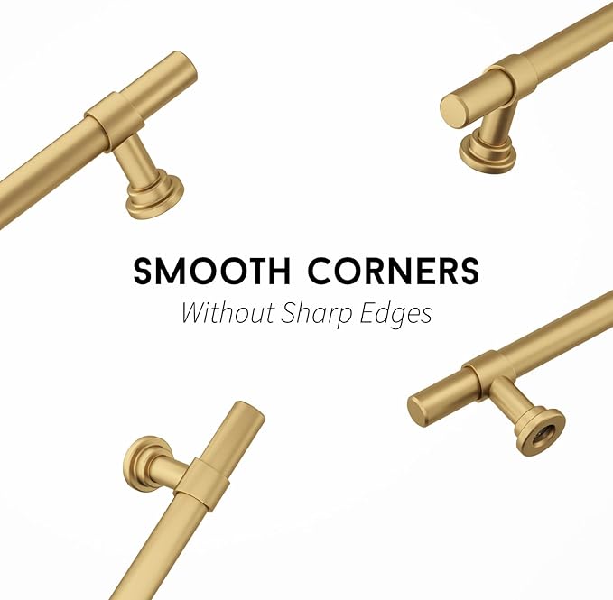 goldenwarm 10 Pack Black Cabinet Pulls 6-1/4 Inch Black Cabinet Handles Dresser Drawer Handles Kitchen Dawer Pulls and Knobs Modern Kitchen Hardware