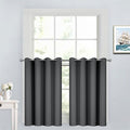 Yakamok Dark Grey Room Darkening Window Curtains 52x36 Inch by Yakamok