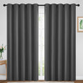 Yakamok Room Darkening Curtains 70x84 inch Length Charcoal Grey-Living Room | 2 by Yakamok