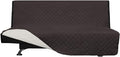 Easy-Going Reversible Couch Cover, Large Futon Sofa, Chocolate/Ivory | Machine by Easy-Going