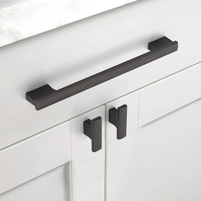 Asidrama 10 Pack 7 Inch(177mm) Oil Rubbed Bronze Kitchen Cabinet Handles, Cabinet Pulls Kitchen Cabinet Hardware for Cupboard Drawer Pulls