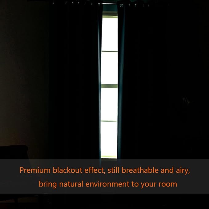 H.VERSAILTEX Blackout Patio Curtains 100 x 108 Inches - Image 5