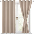 Blackout Curtains for Bedroom, 52 x 54 Inches Long, 2 Panels | Thermal by Hiasan