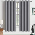 Yakamok Grey Room Darkening Curtains 52x72 inch Gray Grommet-Living Room | 2 by Yakamok