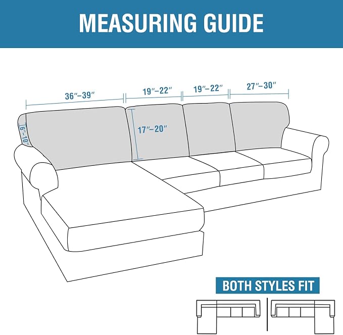 H.VERSAILTEX Backrest Cushion Covers Sectional Couch Back Cushion Covers - Image 3