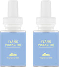 Pura and Allos - Fragrance Refill for Smart Home Air Diffusers - Aromatherapy Scents for Home - up to 120-Hours of Premium Fragrance per Vial - 2 Pack - Ylang Pistachio (Calm)