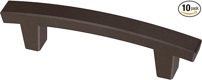 Franklin Brass (10-Pack) – Deep Bronze Cabinet Handles, 3 Inch Hole Center, Pulls for Drawers, Kitchen Cabinet Door, Dressers | Pierce