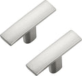 40 Pack Silver Cabinet Knobs - Curved Cabinet Pulls Brushed Nickel Knobs for Kitchen Cabinet Drawer Solid Dresser Knobs for Cabinet Hardware 1-3/4in Length Single Hole