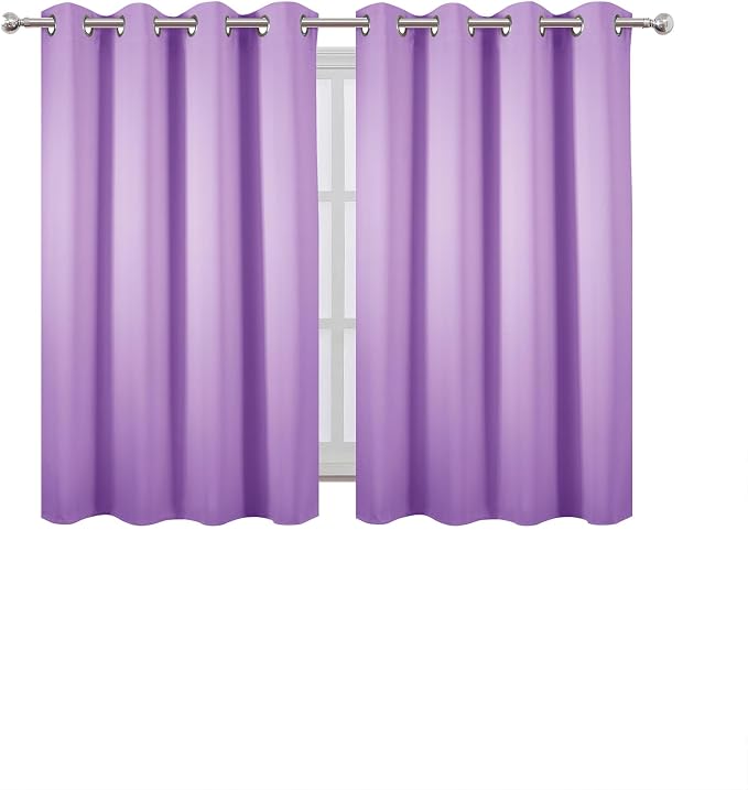 Blackout Curtains 52 x 45 inch Lavender Curtains Set of 2 Panels/Thermal - Image 2