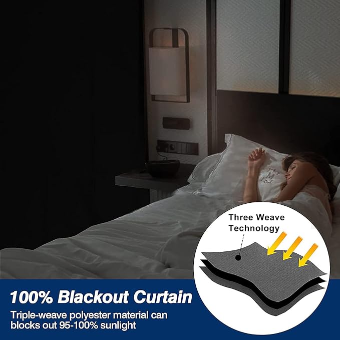 100% Blackout Window Cover Magnetic Blackout Curtains, Portable Black Out - Image 6