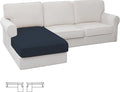 Easy-Going Stretch 1 Piece Chaise Lounge Cushion Slipcover | Sectional Couch by Easy-Going