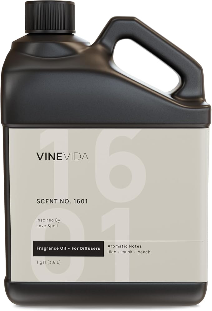 VINEVIDA [128 Fl Oz] Scent NO. 1601 Fragrance Oil for Cold Air Diffusers, Aromatic Notes of Lilac Musk Peach, Essential Oils for Diffuser Oil Refill & Air Freshener Room Spray