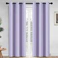 Yakamok Room Darkening Curtains 42x84 inch Length Lilac-Living Room | 2 panels by Yakamok