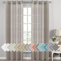 H.VERSAILTEX Linen Curtains Flax Linen Blended Curtain Panels by HVERSAILTEX