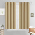 Yakamok Room Darkening Curtains 52x45 inch Length Beige-Living Room | 2 panels by Yakamok