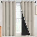 SimpleHome Stone 100% Blackout Curtains Room Darkening Living Room 63 Inch | by SimpleHome