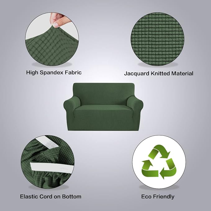 H.VERSAILTEX Stretch Couch Cover Loveseat Covers - Image 4